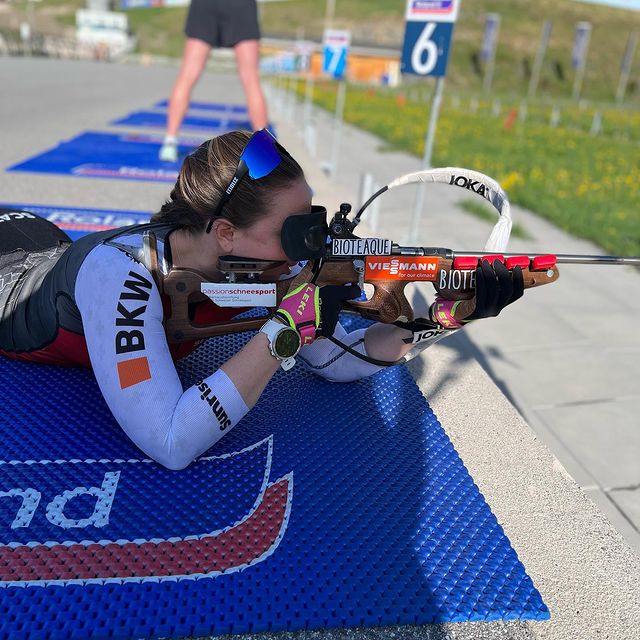 HAECKI Lena, First trainings
together with
the team 🇨🇭🤩😍
#swissskiteam
#biathlonchicas
#training